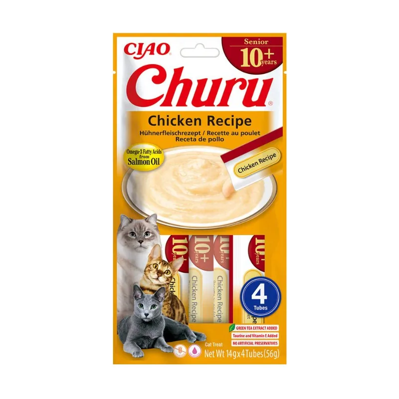 Churu Cat Senior Snack Cremoso Pollo 12x56g