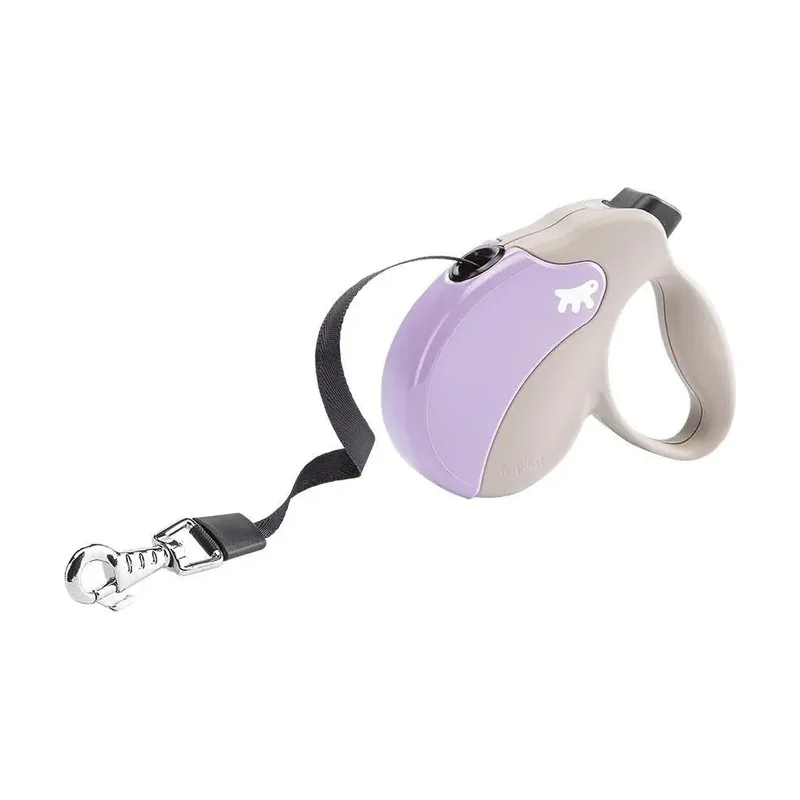 Ferplast Amigo M Tape Correa Extensible Lila Bej 5m