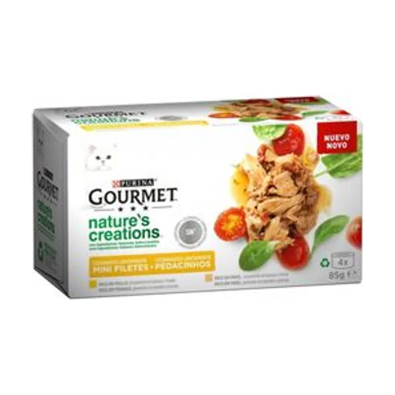 Purina Gourmet Nature Fish Alimento Húmedo para Gatos 24