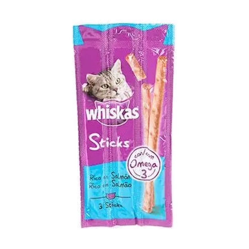 Whiskas Sticks Salmón Snack para Gatos 28