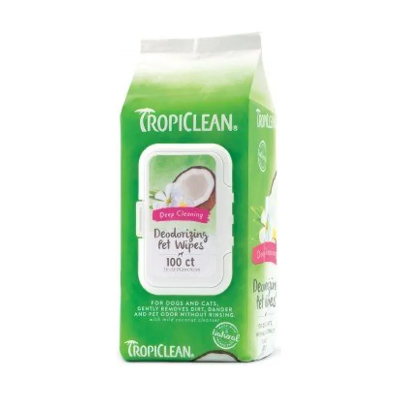 Tropiclean Toallitas Limpieza Profunda Frutos Rojos 100