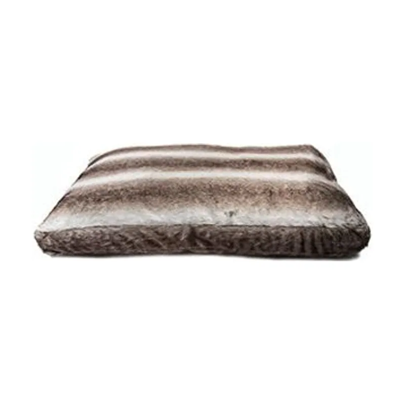 Lex&Max Boxbed Royal Fur Funda para Mascotas Gris/Marrón 1