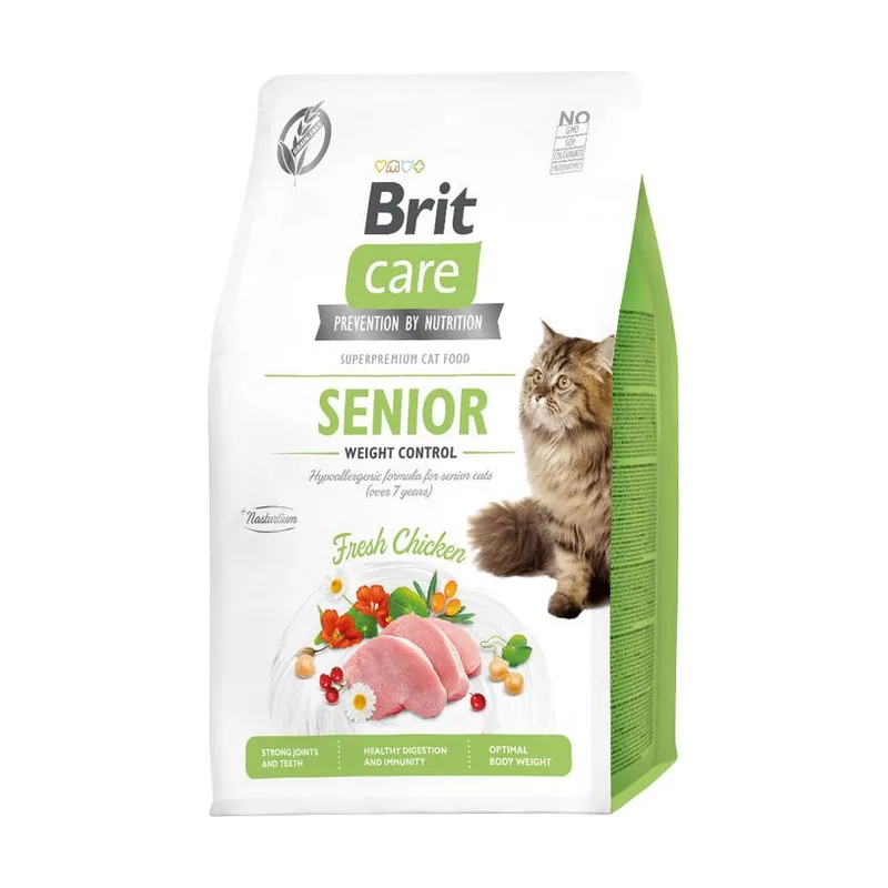 Brit Care Cat Senior Weight Control Alimento Seco 2Kg