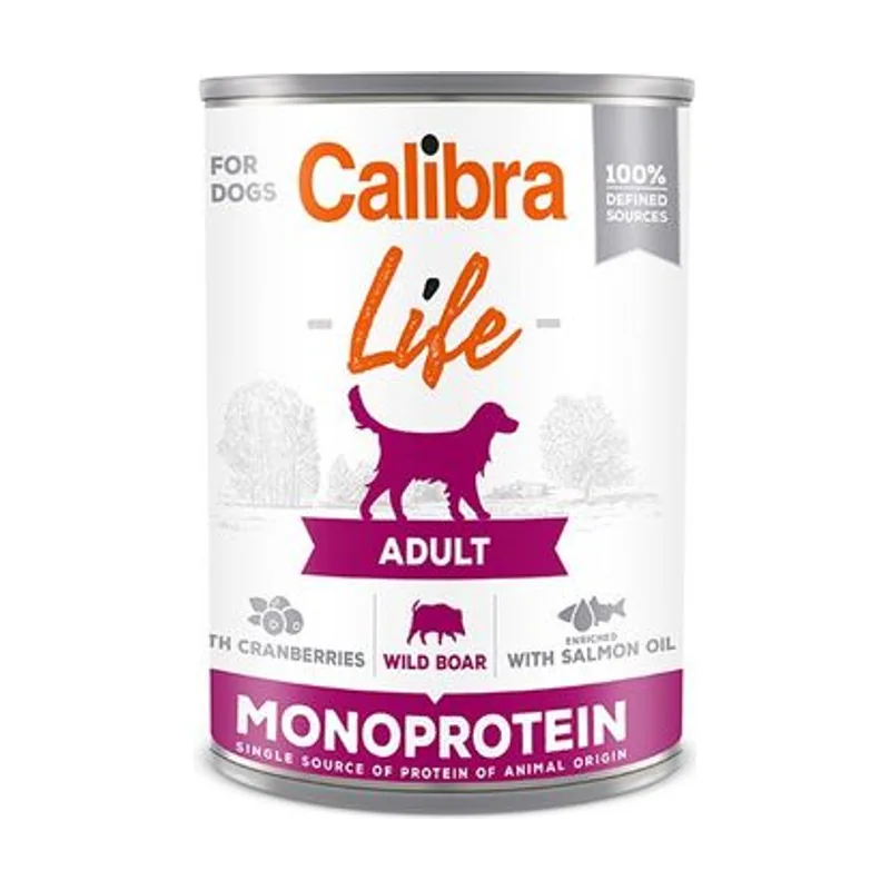 Calibra Dog Life Lata Adult Jabalí Con Arándanos 6x400g