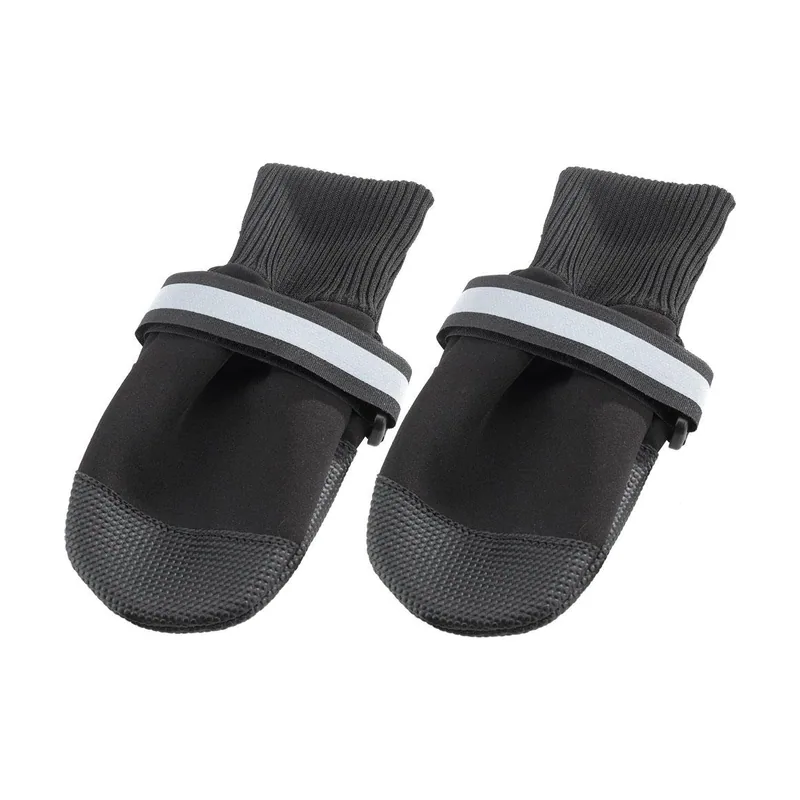 Ferplast Calzado Protector para Perro Negro 2 pares