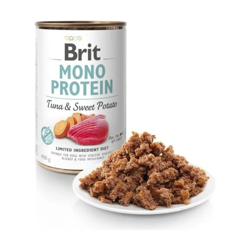 Brit Mono Protein Atún y Batata Comida Húmeda para Perros 6 x