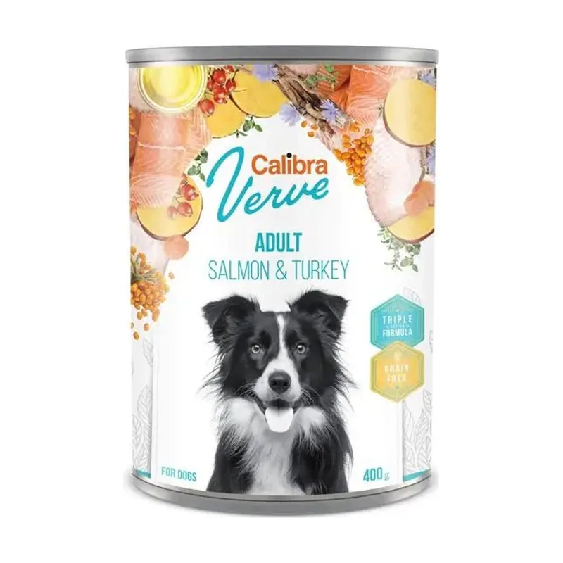 Calibra Dog GF Verve Adult Salmón y Pavo Comida Húmeda 6 x