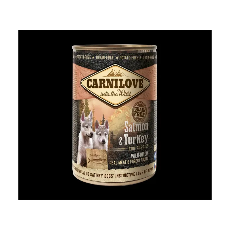 Carnilove Canine Puppy Salmón y Pavo Comida Húmeda 400g