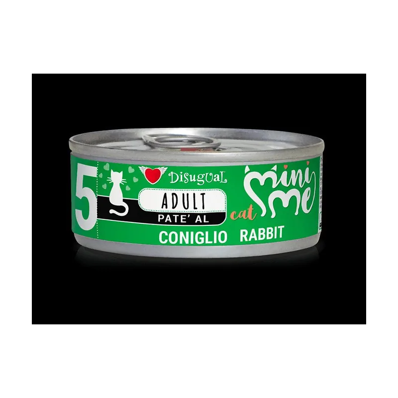 Disugual Mini-Me Conejo Comida para Gatos 12x85g