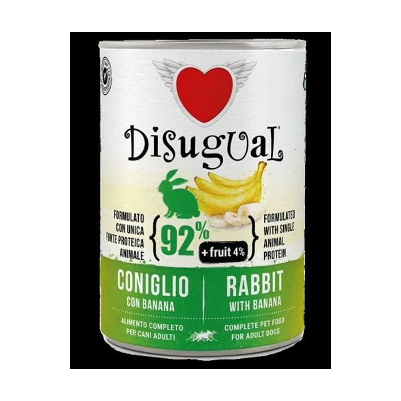 Disugual Fruit Conejo y Banana Paté Húmedo 400gr