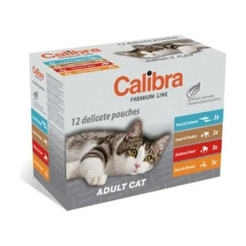 Calibra Cat Adult Pouch Multipak 12x100g