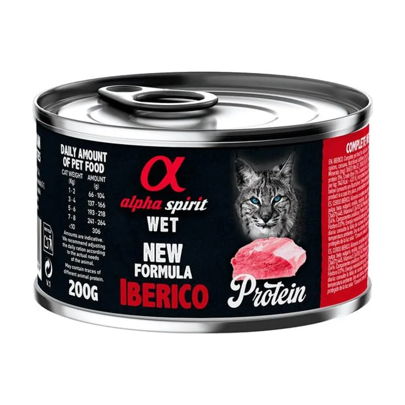 Alpha Spirit Feline Ibérico Paté Húmedo 200g