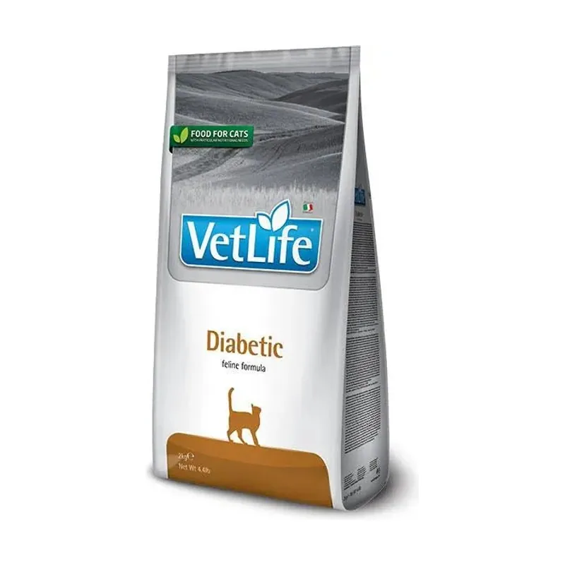 Farmina Vet Life Diabetic Saco de Comida para Gatos Adultos 400g