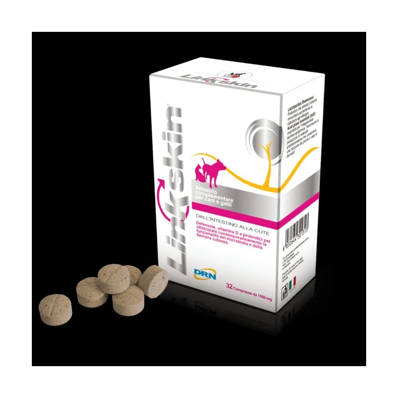 DRN Linkskin Complemento Dietético Mascotas 32 comprimidos 1500mg