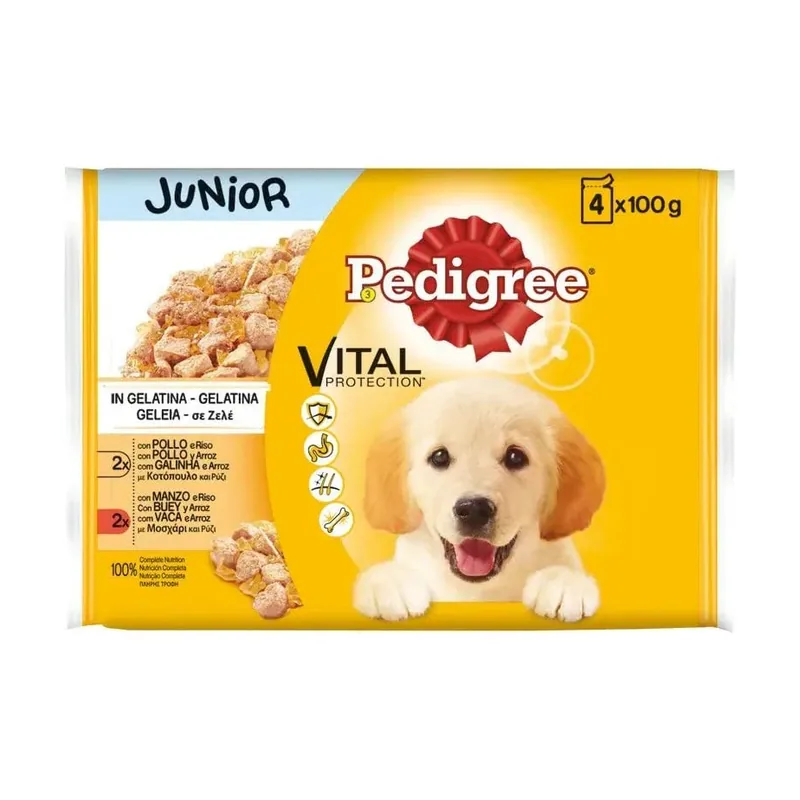 Pedigree Junior Snacks Pollo y Arroz 4x100g