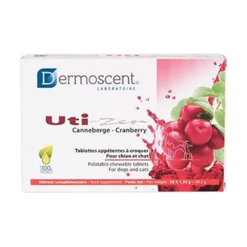 Dermoscent Uti-Zen Suplemento Dietético Tabletas Masticables 30 piezas