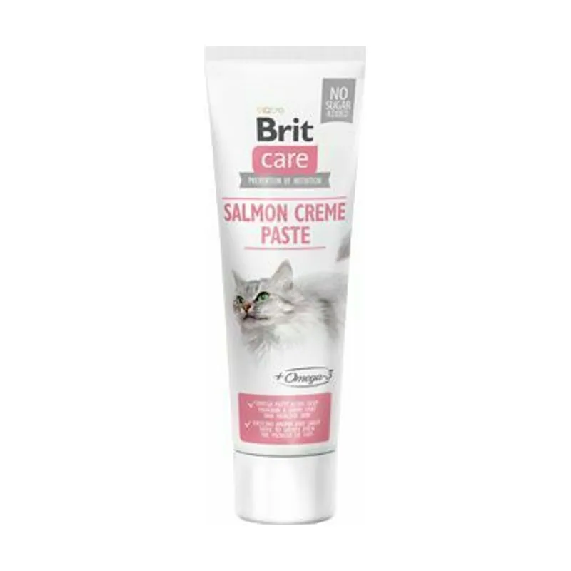 Brit Care Cat Pasta Crema Salmón Complemento 100g