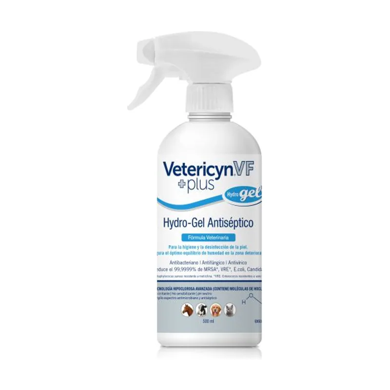 Urano Vet Vetericyn Plus VF Hydrogel Antiséptico 500ml