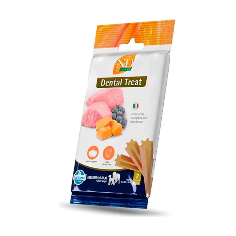 Farmina N&D Pumpkin Snacks para Perros Adultos Medianos y Maxi 110g x 15 unidades