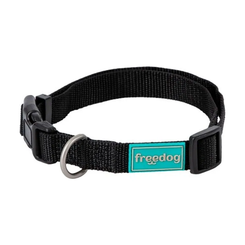 Freedog Collar Nylon Basic Negro 1