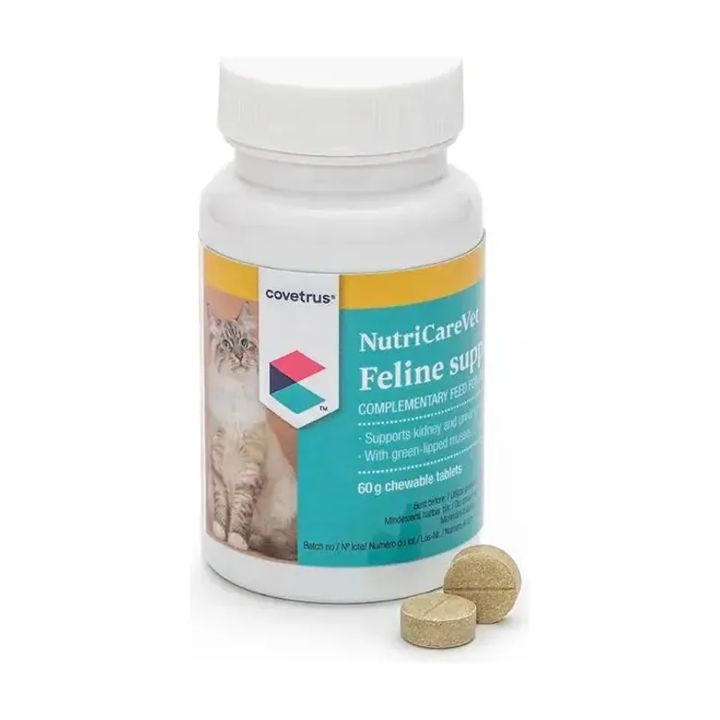 Covetrus NutricareVet Suplemento Urinario Felino Tabletas Masticables 80