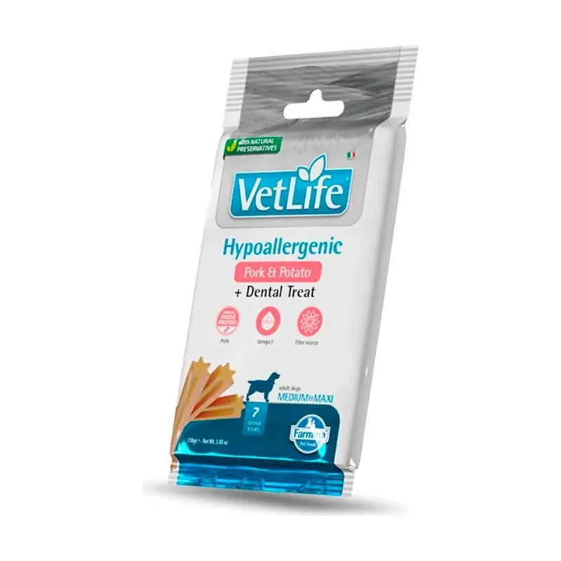 Farmina Treat Vet Life Dog Hipo Cerdo Adult Snack 15x110gr