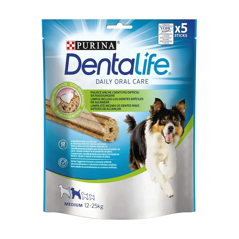 Purina Dentalife Canine Medium Snack Dental para Perros 6 pz