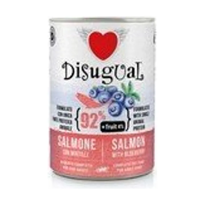 Disugual Fruit Dog Salmon con Arándanos Lata 400gr