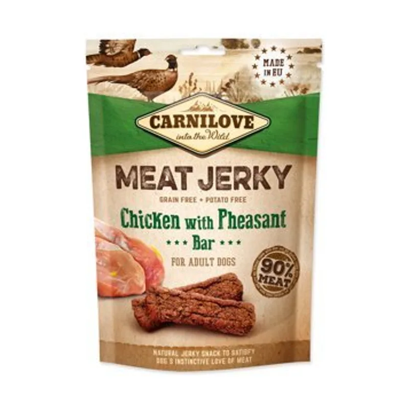 Carnilove Jerky Pollo y Faisán Golosinas para Perros 12