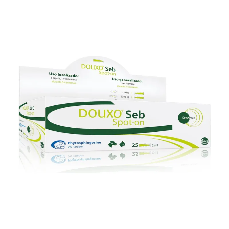 Douxo Seb Spot-On Solución Antiseborreica 25 pipetas