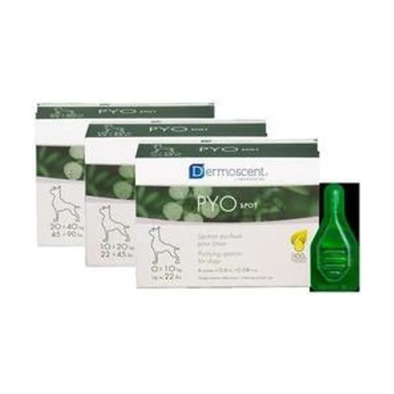 Dermoscent PYOspot Spot-on Perros hasta 10kg 4 pipetas