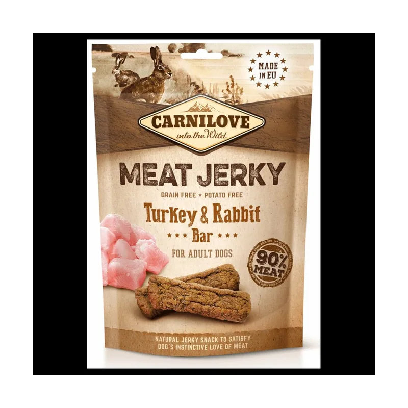 Carnilove Jerky Conejo y Pavo Barritas 12
