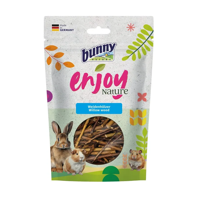 Bunny Snacks Enjoy Nature Madera de Sauce 100g