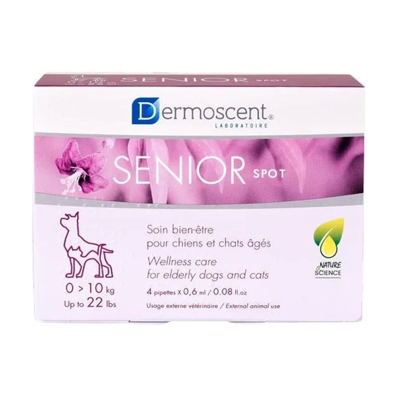 Dermoscent SENIOR Spot Cuidado Cutáneo para Perros 4 pipetas