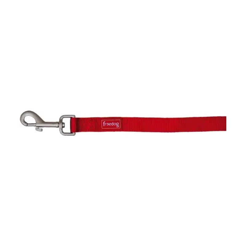 Freedog Correa Nylon Basic Rojo 120cm