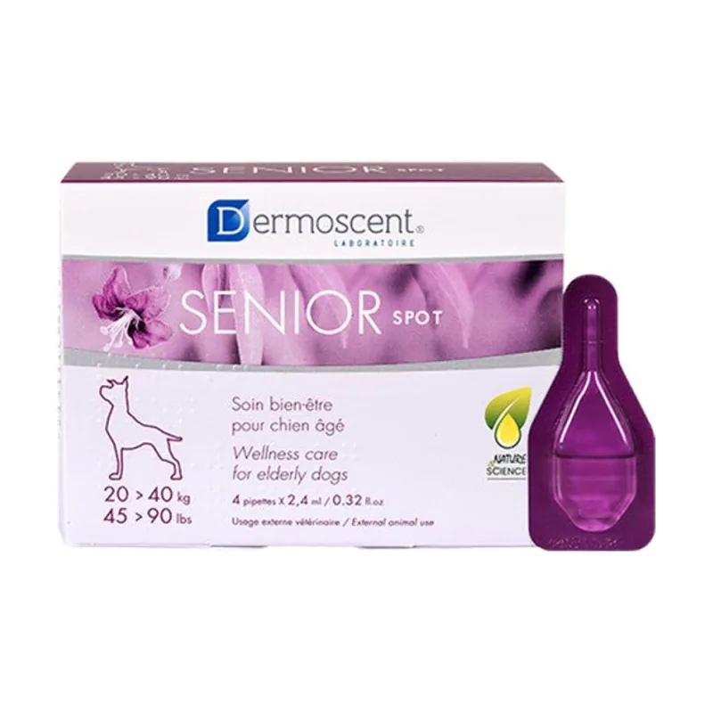 Dermoscent Senior Spot Tratamiento Tópico para Perros 4 pipetas