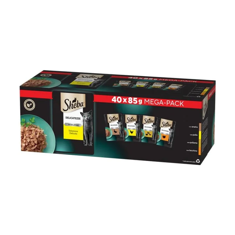 Sheba Bulkpack Aves en Gelatina 40