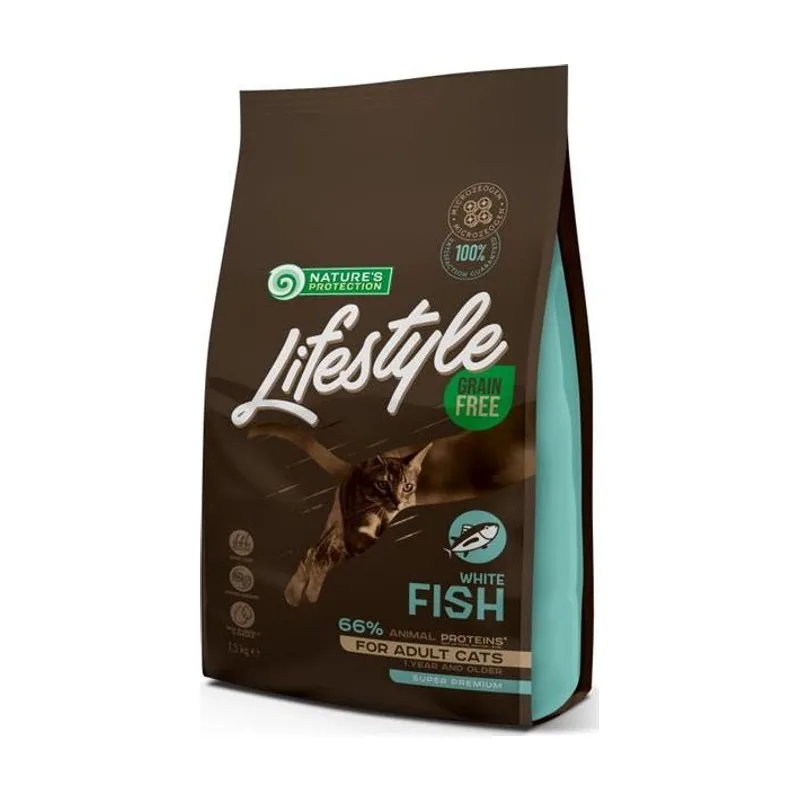 Natures Protection Lifestyle Pescado Blanco Alimento Seco 1,5Kg
