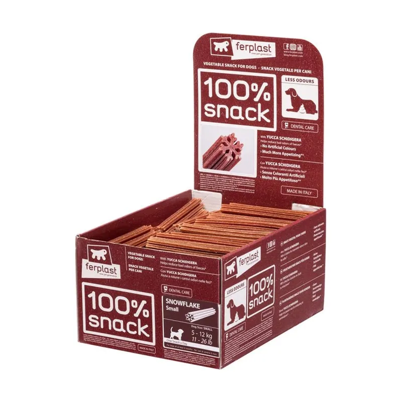 Ferplast 100% Snack Copo De Nieve Vegetariano 130 unidades