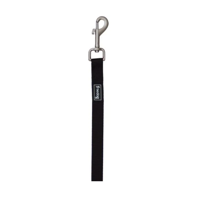 Freedog Correa Nylon Basic Negra 120cm