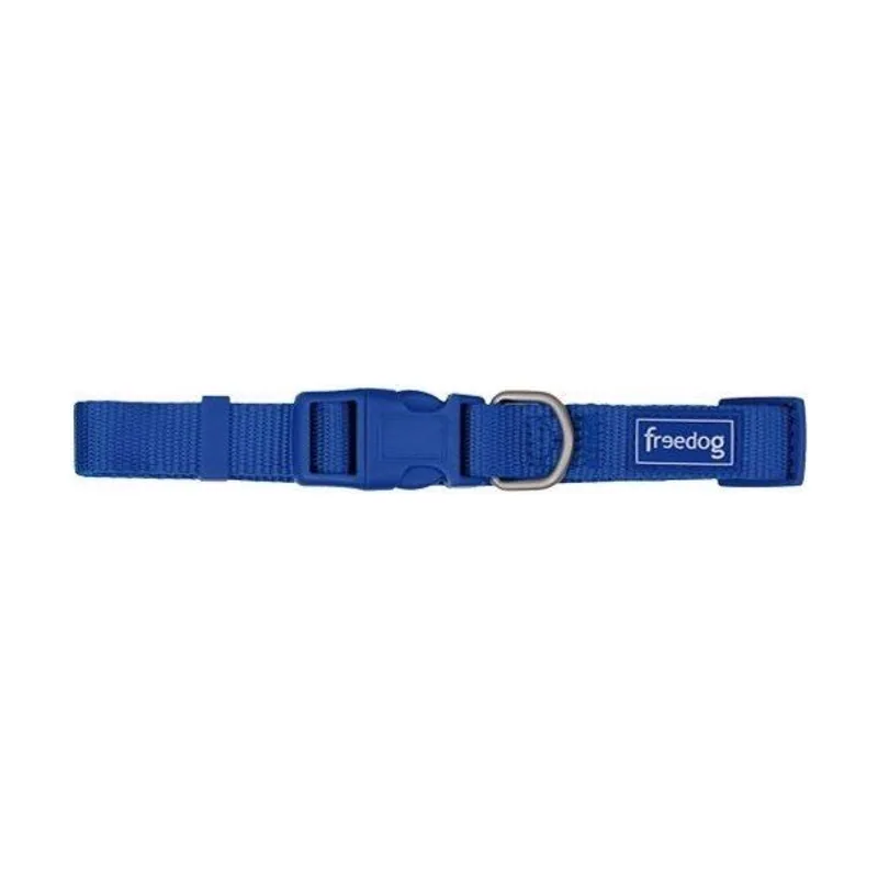 Freedog Basic Collar para Mascotas Nylon Azul 35-60cm