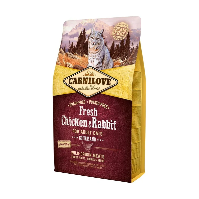 Carnilove Feline Adult Pollo Conejo Alimento Seco 2Kg