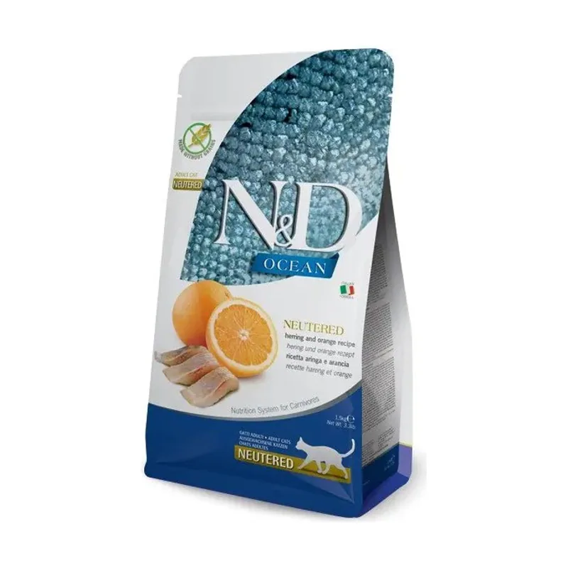 Farmina N&D Cat Ocean Neutered Alimento Sólido 1.5kg