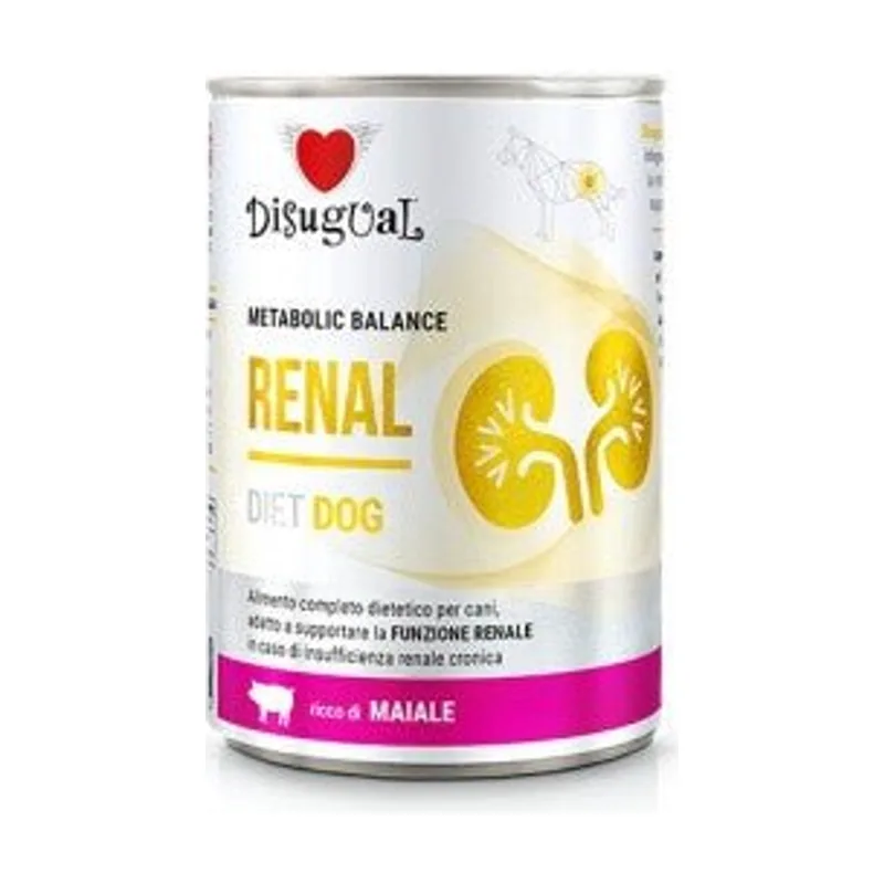 Disugual Diet Dog Renal Cerdo Comida Húmeda 6x400g