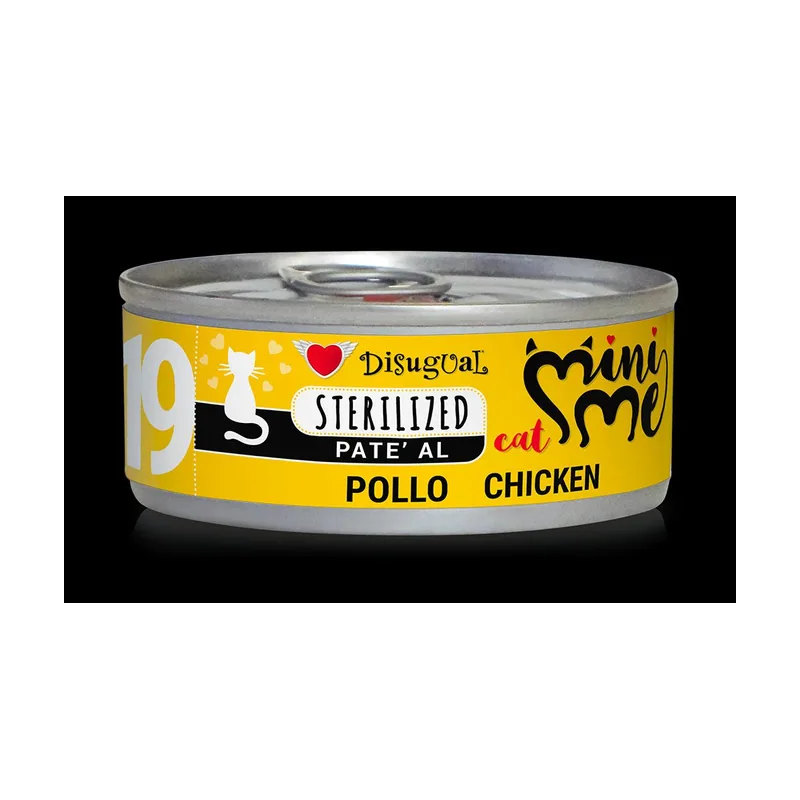 Disugual Mini-Me Pollo Pâté para Gatos Esterilizados 12x85g
