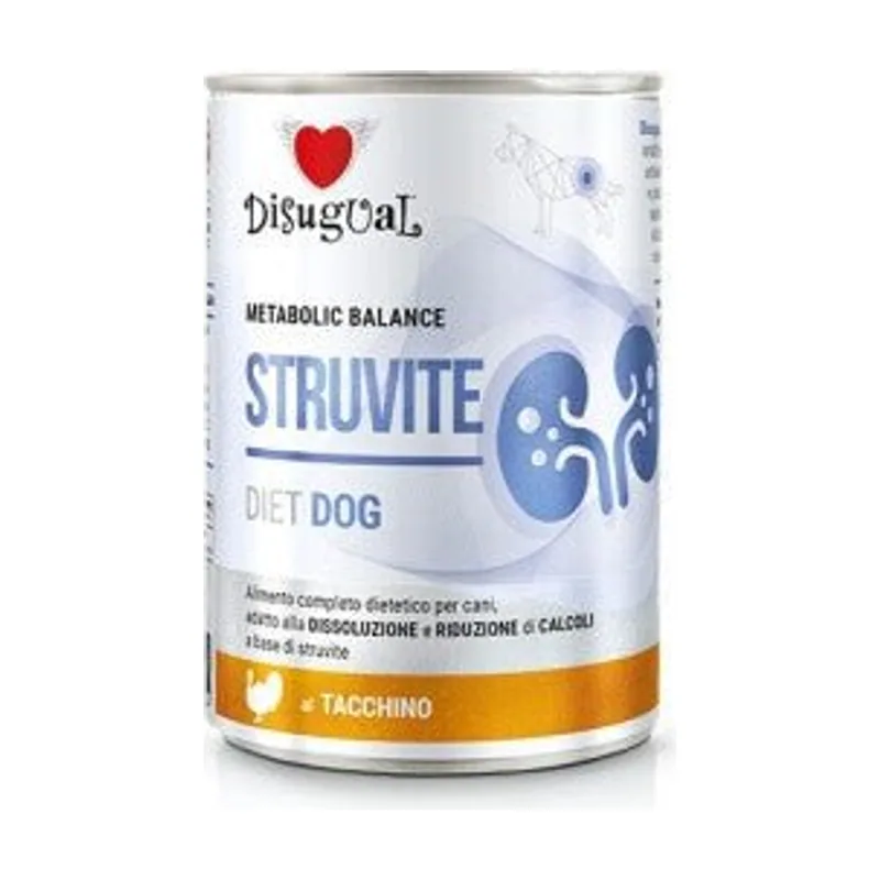 Disugual Diet Dog Struvite Pavo Alimento Húmedo 6x400g