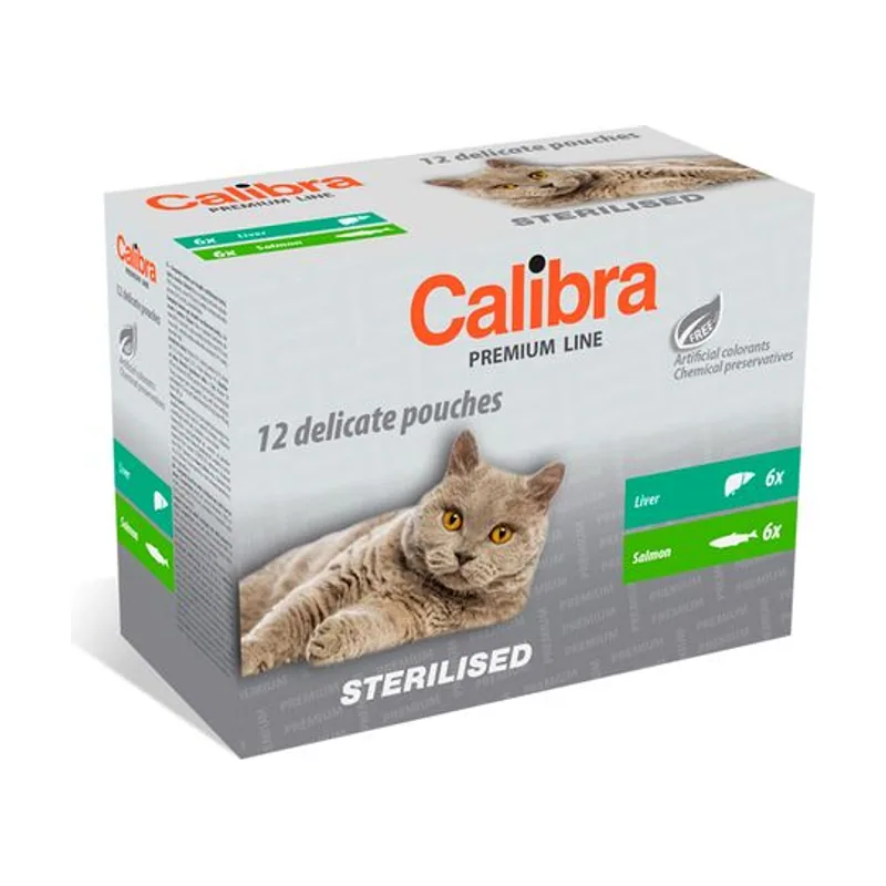 Calibra Cat Sterilised Pouch Multipack 12x100g