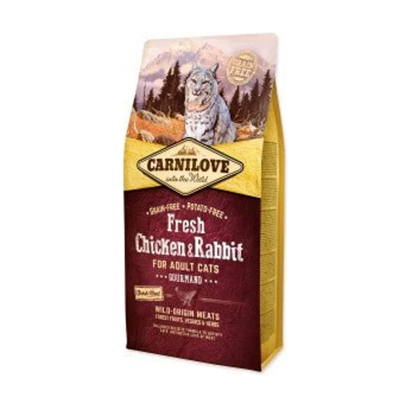 Carnilove Feline Adult Pollo Conejo Alimento Seco 6kg