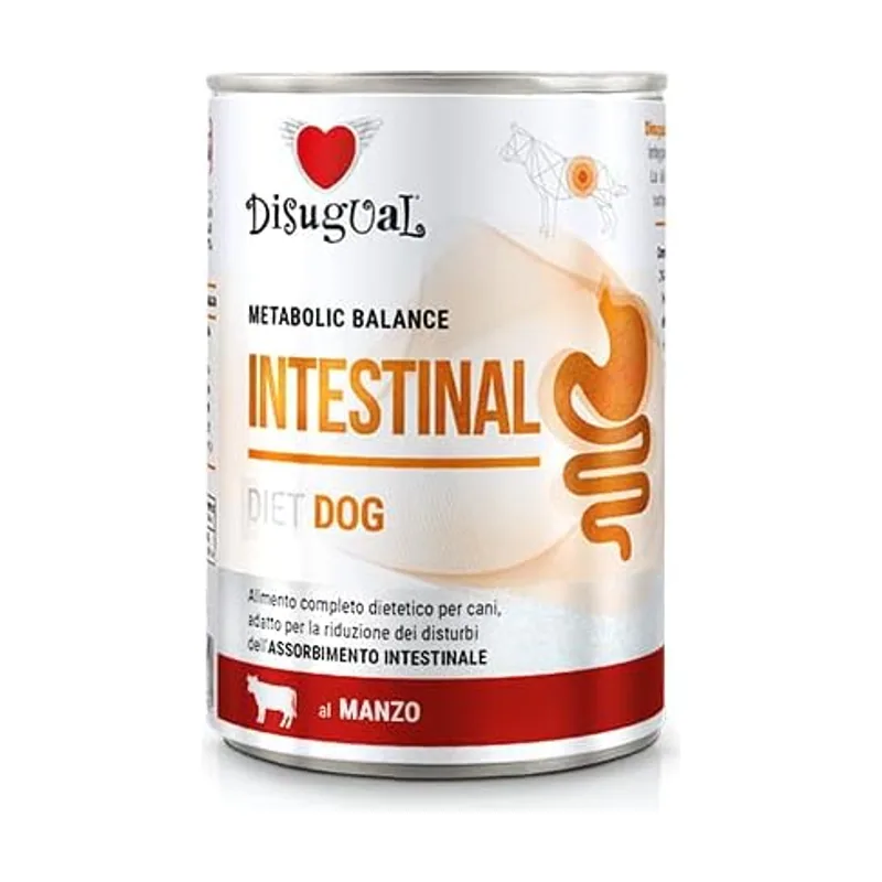 Disugual Diet Dog Intestinal Ternera Alimento Húmedo 400g
