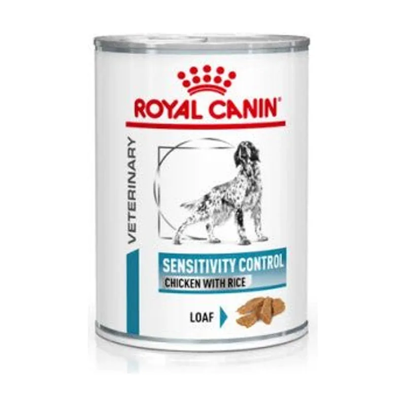 Royal Canin Veterinary Diet Canine Sensitivity Control Alimento Húmedo para Perros Adultos con Pollo 410gx12un
